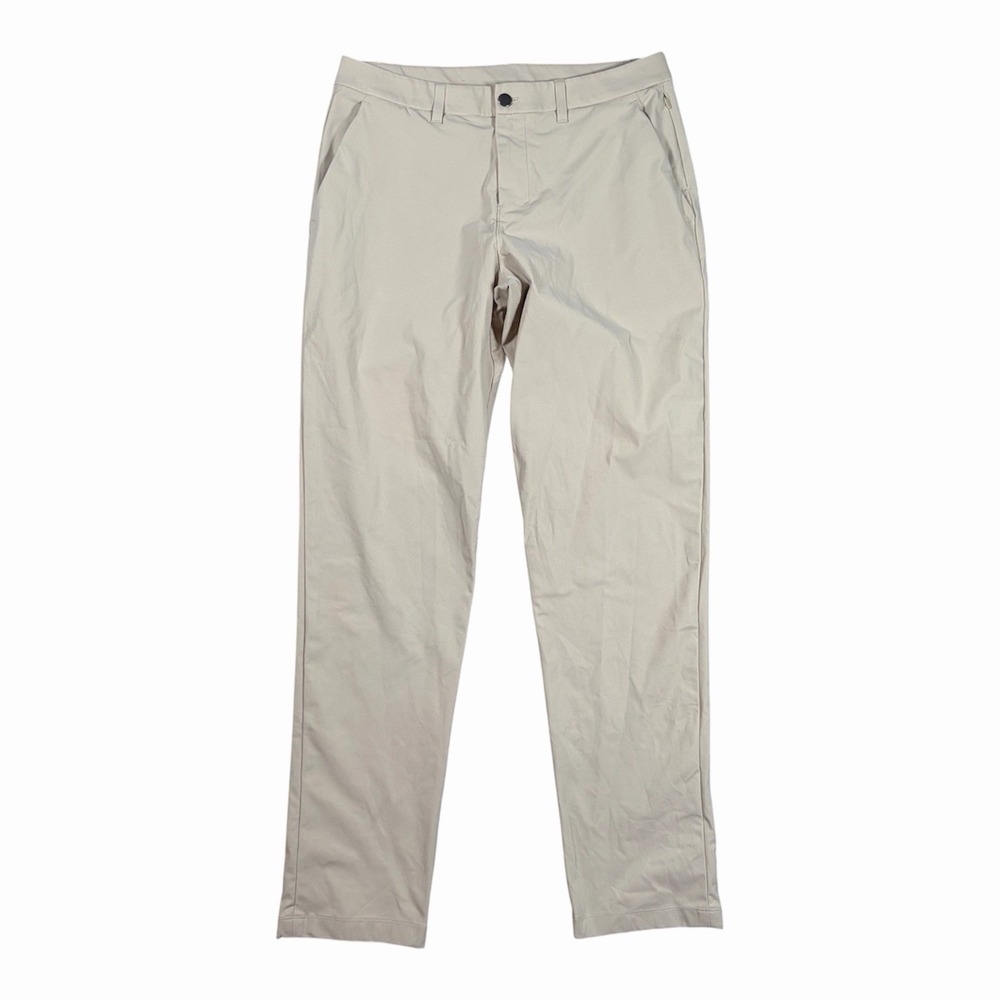 Lululemon ABC Classic Fit Pants Warpstreme Men's 32x32 Beige Stretch Golf
